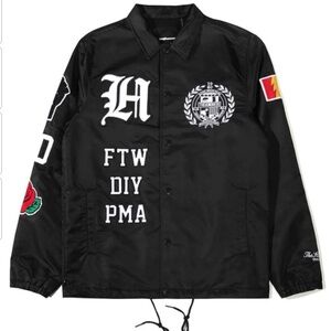 The Hundreds Letterman Coach Jacket - Black